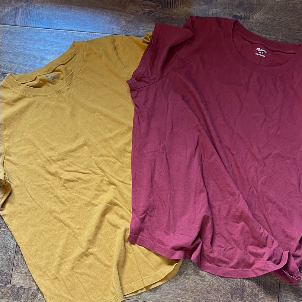 Red and mustard T-Shirt Set